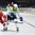 OSTRAVA, CZECH REPUBLIC - MAY 2: Slovenia's Anze Kopitar #11 battles for the puck with Belarus' Artyom Volkov #85 during preliminary round action at the 2015 IIHF Ice Hockey World Championship. (Photo by Richard Wolowicz/HHOF-IIHF Images)

